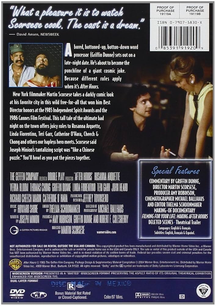 Amazon.co.jp: AFTER HOURS : DVD